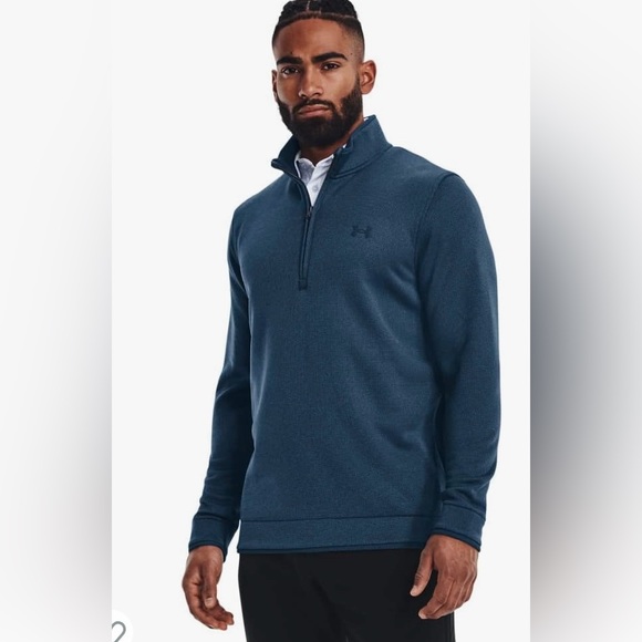 Under Armour Storm Coldgear Men's Blue 1/4 Zip - Picture 1 of 6